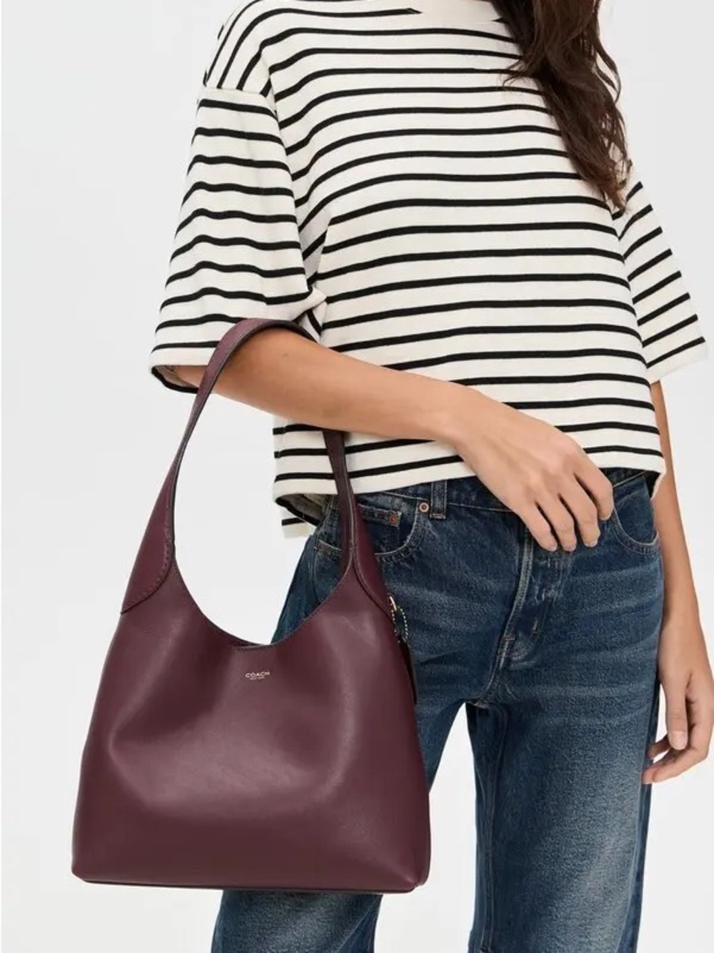 Coach Brooklyn Bag 28 in Merlot🍷 Discontinued color - Picture 6 of 6